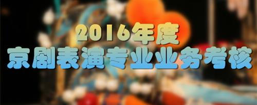 大鸡巴操小穴动漫在线观看国家京剧院2016年度京剧表演专业业务考...